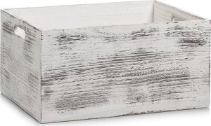 Zeller Skrzynia do przechowywania RUSTIC WHITE, drewniana - kolor biały, 40x30x20 cm, ZELLER 3