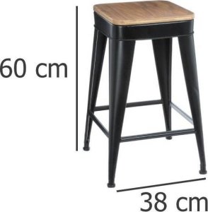 Atmosphera Taboret - stołek czteronożny, metalowy, barowy 5