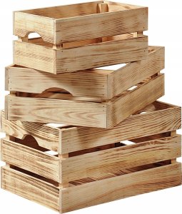 Kesper Drewniana skrzynka do przechowywania, sosna, 30 x 20 cm, 7