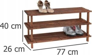 Kesper Szafka na buty drewniana, 3 poziomy, ciemnobrązowa KESPER 6