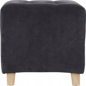 Atmosphera Pufa pikowana na nóżkach LEANDRE, 35 x 35 cm, kolor antracytowy 2