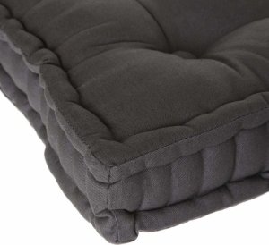Atmosphera Poduszka do siedzenia na podłodze, 40x40x8 cm, kolor ciemnoszary 2