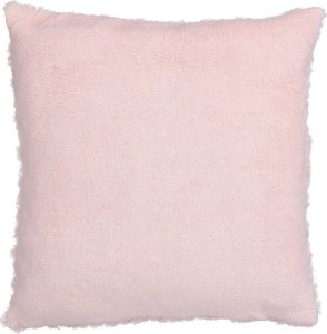 Atmosphera Poduszka dekoracyjna futrzana w kolorze różu, włochata ozdoba do salonu. 2