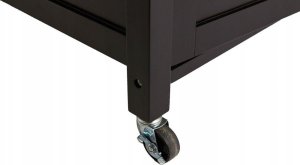 Atmosphera Wózek kuchenny z blatem i szufladami, 48x100x88 cm, kolor czarny 4