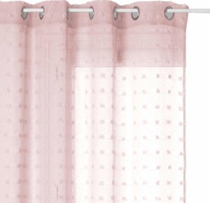 Atmosphera Firana gotowa na przelotkach, 140 x 240 cm, różowa z kropeczkami 2