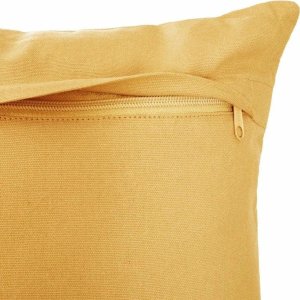 Atmosphera Poduszka dekoracyjna podłużna PATY, 50 x 30 cm, kolor żółty ze wzorem 4