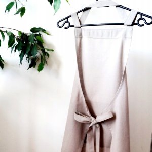 Atmosphera Bawełniany fartuch kuchenny damski, 60 x 80 cm, kolor jasnoszary 3