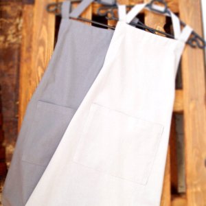 Atmosphera Bawełniany fartuch kuchenny damski, 60 x 80 cm, kolor jasnoszary 4