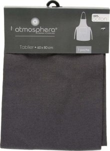 Atmosphera Bawełniany fartuch kuchenny damski, 60 x 80 cm, ciemnoszary 4