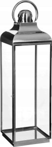 Atmosphera Lampion dekoracyjny szklany INOX, 3 sztuki w komplecie 3