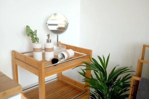 Zeller Wózek kuchenny bambusowy z 3 poziomami, 46 x 38 x 76 cm, bambusowy 10