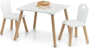 Zeller Zestaw mebelków dla dzieci Scandi, 2 krzesła + stolik,meble dla dzieci 10