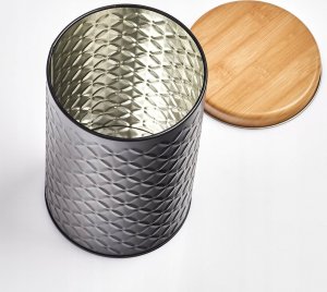 Zeller Pojemnik na żywność sypką SCANDI, Ø 11 x 18 cm, czarny, ZELLER 2