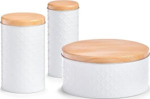 Zeller Pojemnik na żywność sypką SCANDI, Ø 11 x 18 cm, biały, ZELLER 3