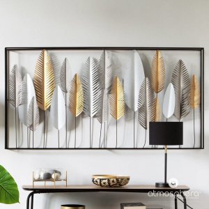 Atmosphera Ozdoba ścienna z motywem liści DECO, 134 x 68 cm 5