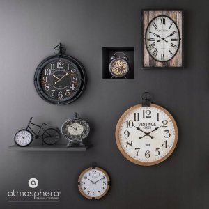 Atmosphera Cichy zegar ścienny Vintage, zegar do kuchni, salonu, czytelny, Ø 38 cm 5