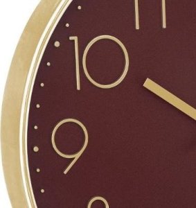 Atmosphera Cichy zegar ścienny do sypialni, zegar z cichym mechanizmem, czerwony, Ø 30 cm 4