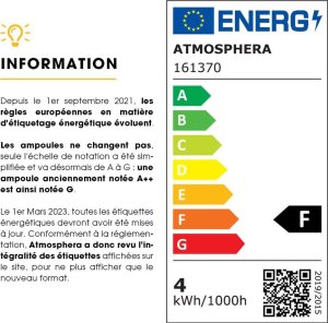 Atmosphera Żarówka dekoracyjna AMBREE LED szklana, G125 4W, kolor bursztynowy 5