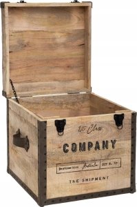 Atmosphera Pufa COLONIAL, siedzisko ze schowkiem, 2 w1, brązowa 3