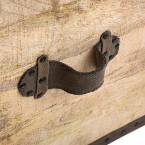 Atmosphera Pufa COLONIAL, siedzisko ze schowkiem, 2 w1, brązowa 4