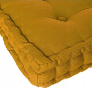 Atmosphera Poduszka do siedzenia na podłodze, 40x40x8 cm, kolor żółty 3