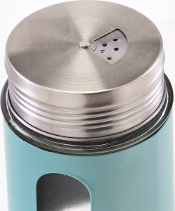 Zeller Pojemnik szklany na przyprawy, Ø 7 x 11,5 cm, kolor niebieski, ZELLER 2