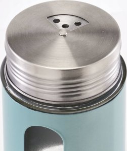 Zeller Pojemnik szklany na przyprawy, Ø 7 x 11,5 cm, kolor niebieski, ZELLER 3