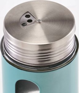 Zeller Pojemnik szklany na przyprawy, Ø 7 x 11,5 cm, kolor niebieski, ZELLER 4