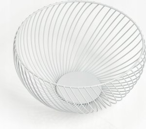 Zeller Kosz na owoce metalowy, Ø 26,5 cm, biały, ZELLER 4