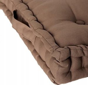 Atmosphera Poducha do siedzenia kwadratowa z uchwytem, 40 x 40 x 8 cm, kolor taupe 3