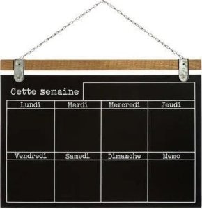 Atmosphera Tablica kredowa wisząca z kalendarzem, 69 x 50 cm 3