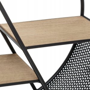 Atmosphera Półka stojąca okrągła TIMEO, czarna 2