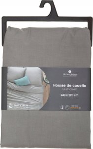 Atmosphera Poszwa na kołdrę, 240 x 220 cm, bawełna, szara 2
