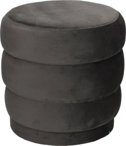 Atmosphera Pufa welurowa SINA, Ø 40 cm, antracyt 3