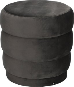 Atmosphera Pufa welurowa SINA, Ø 40 cm, antracyt 4