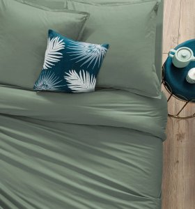 Atmosphera Poszwa na kołdrę, 140 x 200 cm, bawełna, zielona 2