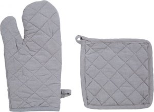 Atmosphera Rękawica kuchenna + podkładka kolor szary 3