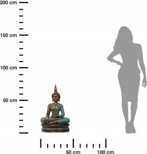 Atmosphera Figurka buddy, dekoracja z polyresinu, wys. 72,5 cm 2