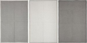 Atmosphera Ręczniki kuchenne z printem, 45 x 70 cm, 3 sztuki, szare 12