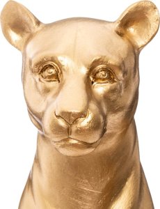 Atmosphera Złota figurka pantera, polyresin, wys. 23 cm 2