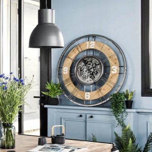 Atmosphera Zegar ścienny z ozdobnym mechanizmem LANA, Ø 90 cm 4