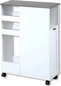 Kesper Wózek kuchenny z koszem na śmieci, biały, KESPER 7