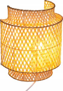 Lampa stołowa Atmosphera Lampa stołowa boho LIBY, klosz bambus, 28 cm 2