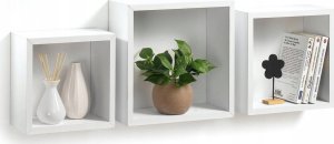 Homea Półki wiszące kostki, zestaw 3 szt. 11