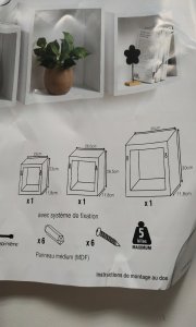 Homea Półki wiszące kostki, zestaw 3 szt. 8