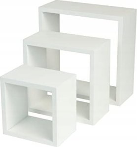 Homea Półki wiszące kostki, zestaw 3 szt. 10