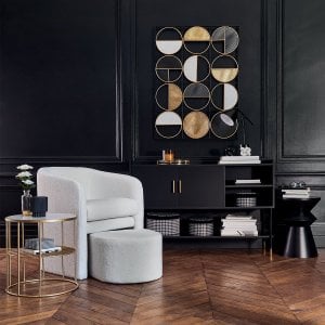 Atmosphera Stolik kawowy TOTEM, czarny, Ø 74 cm 2