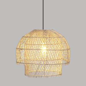 Atmosphera Lampa wisząca rattanowa KERY, Ø 38 cm 2