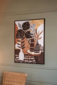 Atmosphera Plakat ścienny w ramie Stolik z kwiatami, 58 x 78 cm 5