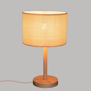 Atmosphera Lampa stołowa DELLA, drewniana podstawa, 42 cm 3